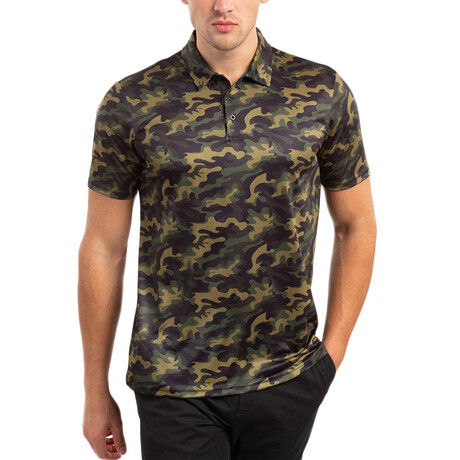 Camo Polo Shirt // Green (XS)