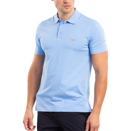 Solid Polo Shirt // Blue (XS)