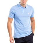 Solid Polo Shirt // Blue (XL)