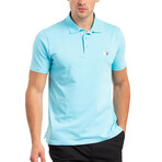 Solid Polo Shirt // Turquoise (XS)