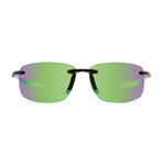 Descend Polarized Sunglasses // Black Frame + Evergreen Lens