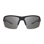 Jett Polarized Sunglasses // Matte Black Frame + Gray Lens