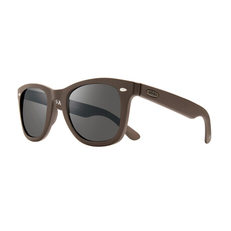 Forge Polarized Sunglasses // Matte Brown Frame + Gray Lens