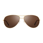 Prosper Polarized Sunglasses (Matte Gunmetal Frame + Blue Lens)