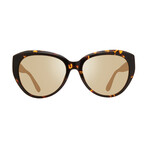Rose Polarized Sunglasses (Tortoise Frame + Light Brown Lens)