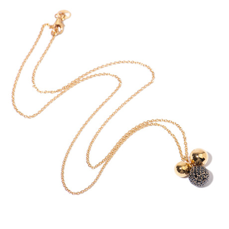 18k Rose Gold Diamond Necklace // 16" // New
