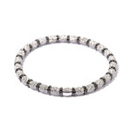 18k White Gold Diamond Bracelet // 7" // New