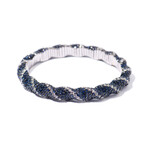 18k White Gold Sapphire + Diamond Bracelet // 7" // New