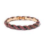 18k Rose Gold Sapphire + Diamond Bracelet // 7" // New