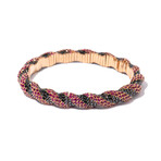 18k Rose Gold Sapphire + Diamond Bracelet // 7" // New