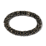 18k Black Gold Diamond Ring I // Ring Size 7 // New