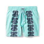 Stack-A-Tapa Swim Short // Blue Radiance (S)