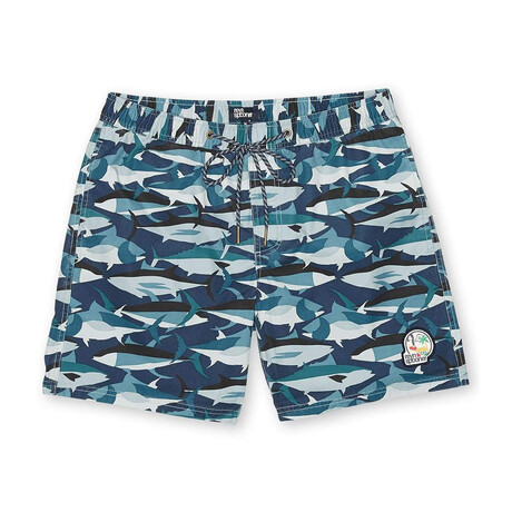 Camo Fish Swim Short // Ink (XS)