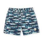 Camo Fish Swim Short // Ink (XL)