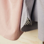 Solid Stretch Oxford Short Sleeve Shirt // Blue (S)