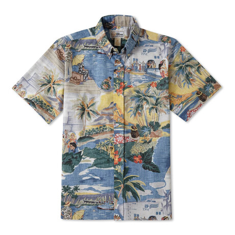 Trans Pacific 40's Button Down Shirt // Scenic (XS)
