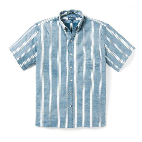 Molokai Stripe Short Sleeve Button Down Shirt // Majolica (XS)