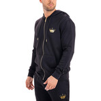 Perez Solid Hoodie // Black (3XL)