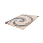 Cora // Ivory + Blue Rug (5'7"L x 3'11"W)