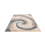 Cora // Ivory + Blue Rug (5'7"L x 3'11"W)