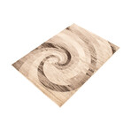 Cora // Ivory + Brown Rug (5'7"L x 3'11"W)