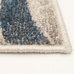 Neela // Ivory + Blue Rug (5'7" x 3'11")