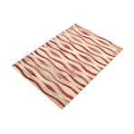 Neela // Ivory + Red Rug (5'7" x 3'11")