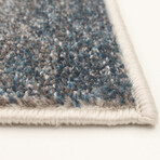 Cora // Ivory + Blue Rug (5'7"L x 3'11"W)