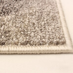 Cora // Ivory + Brown Rug (5'7"L x 3'11"W)