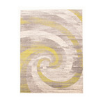 Cora // Ivory + Green Rug (5'7"L x 3'11"W)