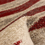 Neela // Ivory + Red Rug (5'7" x 3'11")