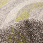 Cora // Ivory + Green Rug (5'7"L x 3'11"W)