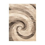 Cora // Ivory + Brown Rug (5'7"L x 3'11"W)
