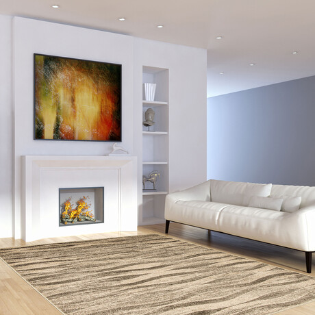 Neela // Ivory + Gray Rug (5'7" x 3'11")