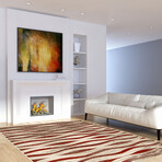 Neela // Ivory + Red Rug (5'7" x 3'11")