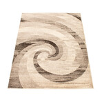 Cora // Ivory + Brown Rug (5'7"L x 3'11"W)