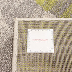 Cora // Ivory + Green Rug (5'7"L x 3'11"W)