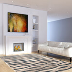 Neela // Ivory + Blue Rug (5'7" x 3'11")