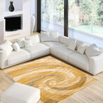 Cora // Ivory + Gold Rug (5'7"L x 3'11"W)