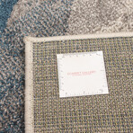 Cora // Ivory + Blue Rug (5'7"L x 3'11"W)