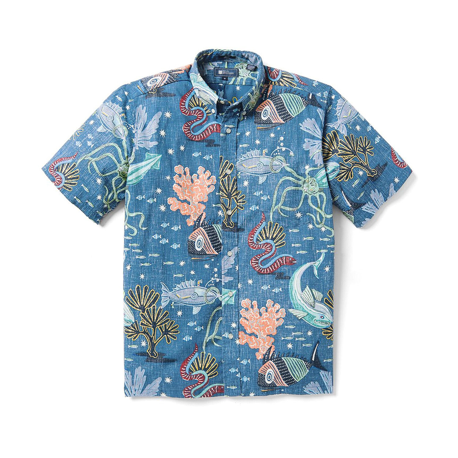 Reyn Spooner レインスプーナー アロハ DEEP SEA JIVE Deep Sea Jive Button Front // Dark Blue (S) - Reyn Spooner