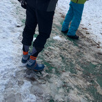 100% Waterproof Packable Sock Shoes // Arctic Orange (US: 7)