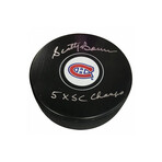 Scotty Bowman // Signed Puck + Inscription // Montreal Canadians