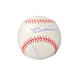 Dom Dimaggio & Bobby Doerr // Signed Baseball // Boston Red Sox
