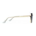 Unisex Endo Polarized Sunglasses // Gold + Dark Gray