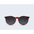 Unisex Kubu Polarized Sunglasses // Red + Black