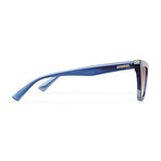 Unisex Niamey Polarized Sunglasses // Blue + Light Brown