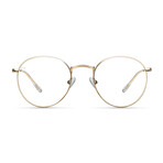 Unisex Yster Blue Light Blocking Glasses // Gold