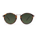 Unisex Nyasa Polarized Sunglasses // Havana + Green