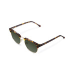 Unisex Luxor Polarized Sunglasses // Havana + Green